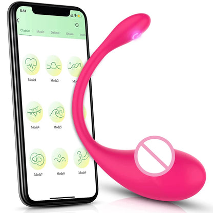 Wireless Bluetooth Vibrator for Vaginal Woman Anal Sexy Sex Toy Rose for Adults Female