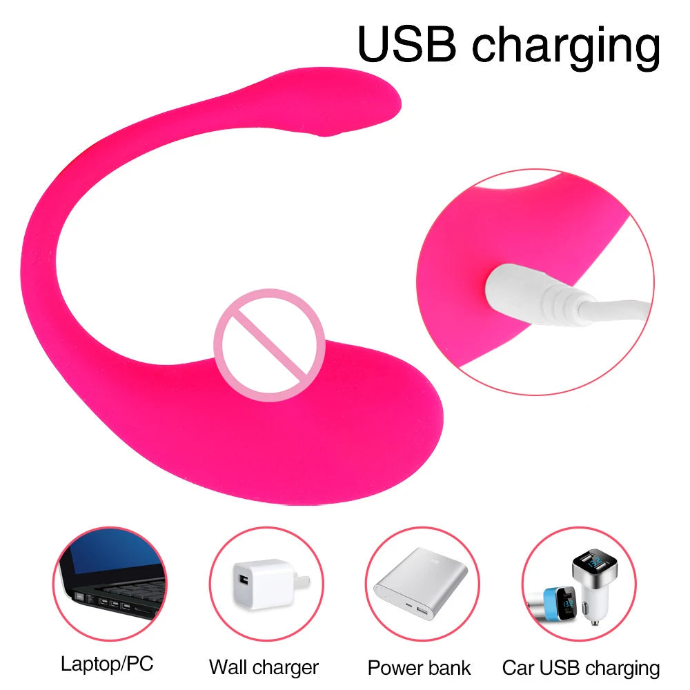 Wireless Bluetooth Vibrator for Vaginal Woman Anal Sexy Sex Toy Rose for Adults Female