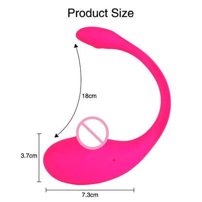 Wireless Bluetooth Vibrator for Vaginal Woman Anal Sexy Sex Toy Rose for Adults Female
