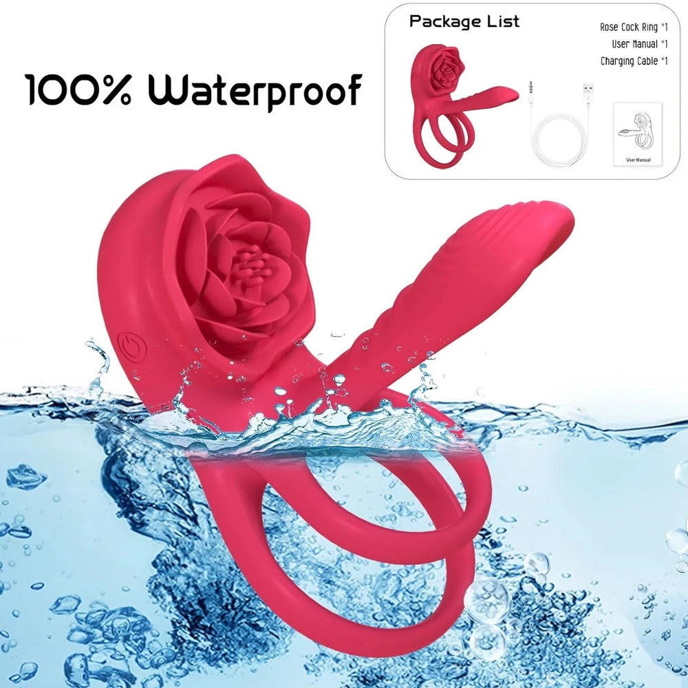 Rose Penis Ring Vibrator