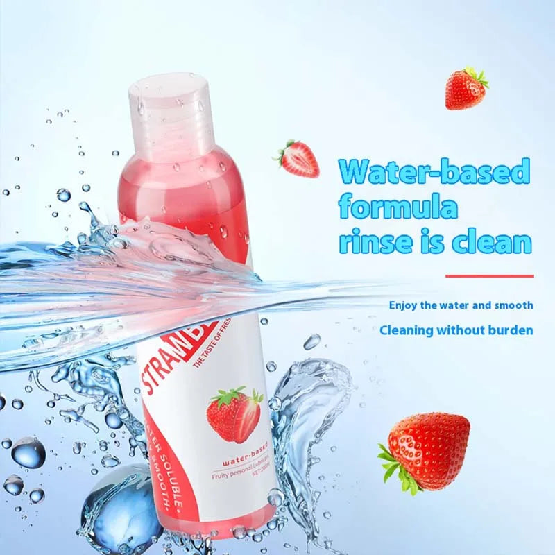Supplier graphic claiming the water-based formula rinses clean