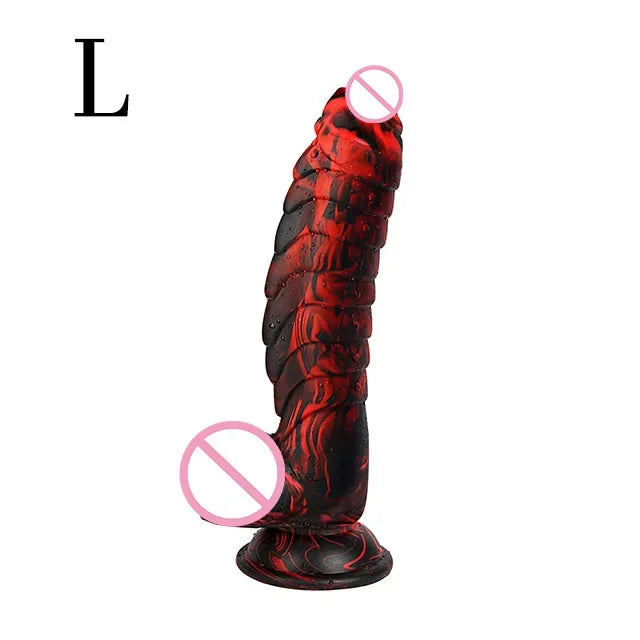 The larger size standing on its suction cup
