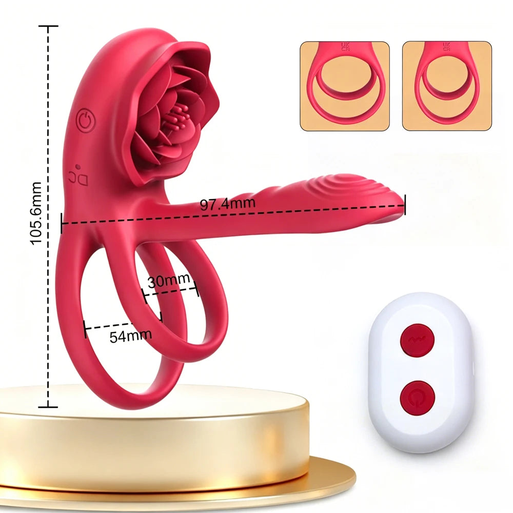 Rose Penis Ring Vibrator